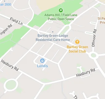 map for Bartley Green Pharmacy