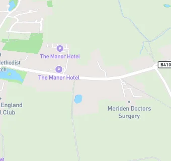 map for Meriden Surgery