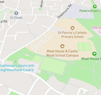 map for Castle Wood School
