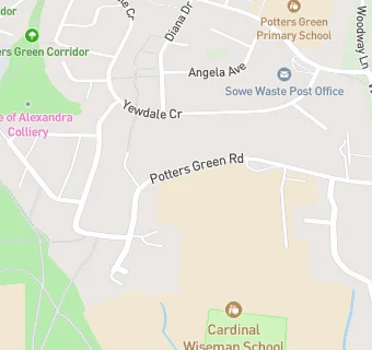 map for Cardinal Wiseman Catholic School