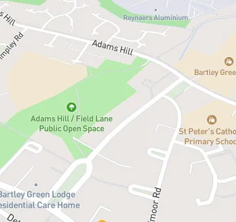 map for Bartley Green Medical Practice