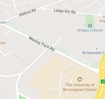 map for The University of Birmingham School