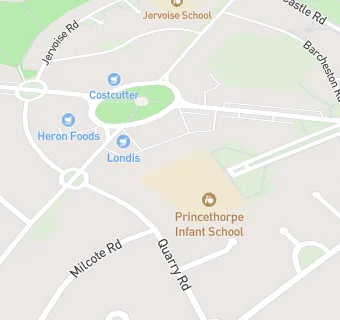 map for Princethorpe Junior And Infant School