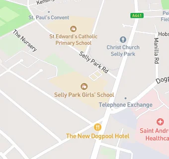 map for Selly Park  Girls' School