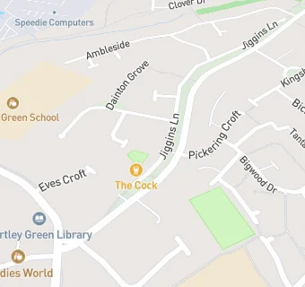 map for Jiggins Lane Dental Surgery