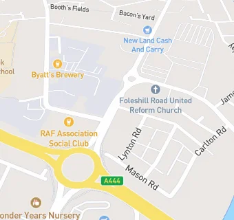 map for Foleshill Service Station