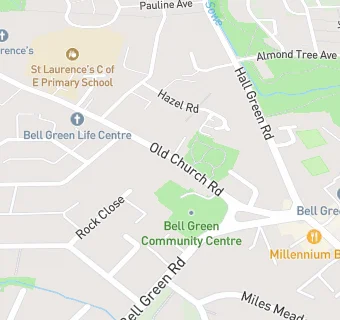 map for Bell Green Community Centre