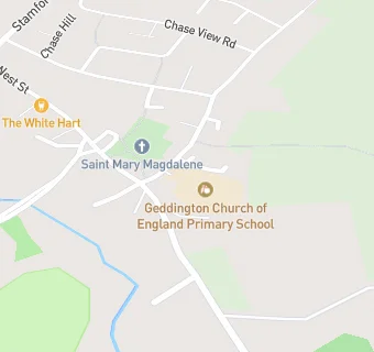 map for Geddington Church of England Primary School