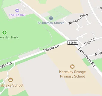 map for Elior at Keresley Grange Primary Sch