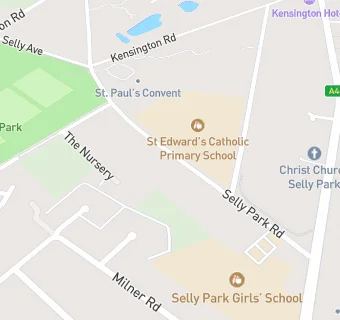 map for Selly Park Girls School