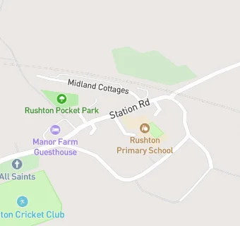 map for Rushton Primary School