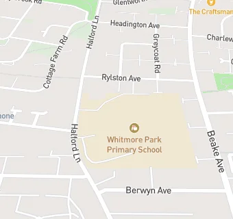 map for Whitmore Park Junior School