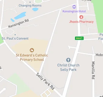 map for St Edward's Catholic Primary School