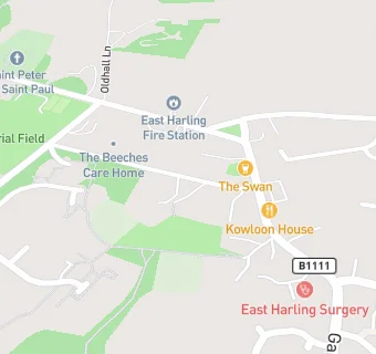 map for Harling Old School Hall