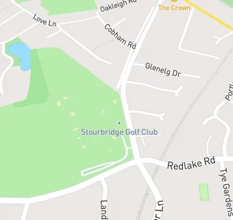 map for Stourbridge Golf Club