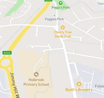 map for HOLBROOKS PRIMARY SCHOOL