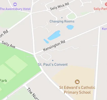 map for St Paul's Convent