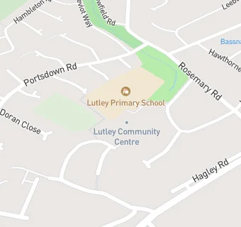 map for Lutley Primary School