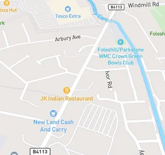 map for New Inn Bridge Post Office