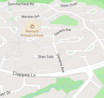 map for Woodgate Valley Health Centre