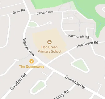 map for Hob Green Primary School