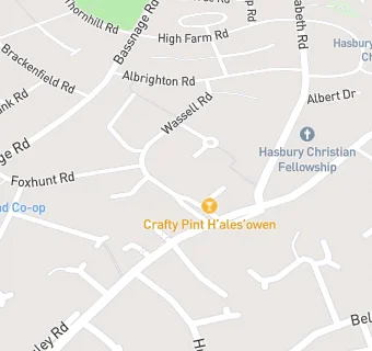 map for The Crafty Pint