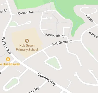 map for Hob Green Primary School