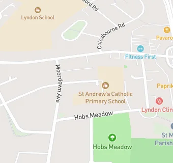 map for St Andrew's Catholic Primary School