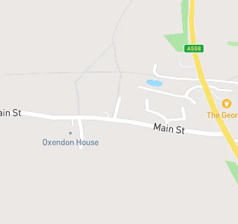 map for Great Oxendon Village Hall