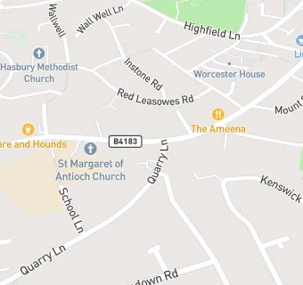 map for St Margaret's Well Surgery