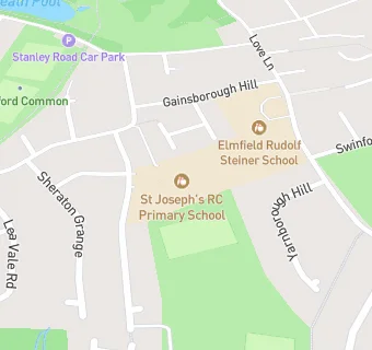 map for St Joseph's RC Primary School