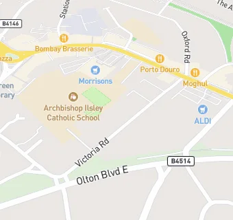 map for Victoria Road Surgery