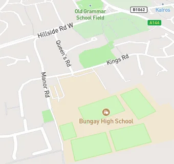 map for Bungay High School & Sixth Form