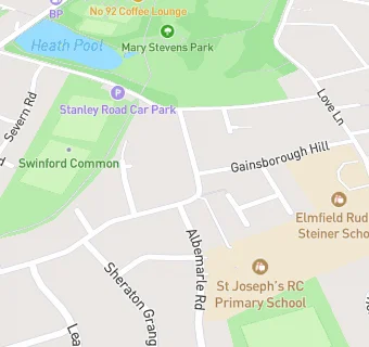 map for St Josephs RC Primary School