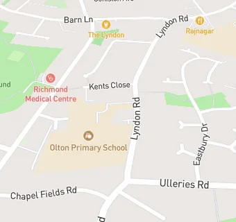 map for Olton Primary School