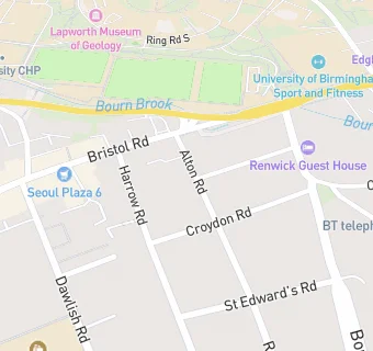 map for Bournbrook Varsity Medical Centre