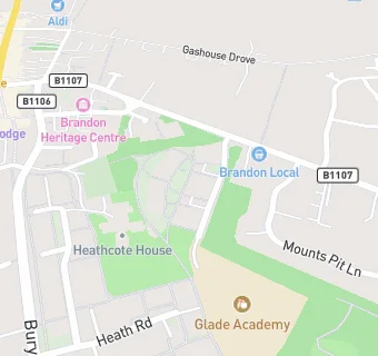 map for Glade Primary School