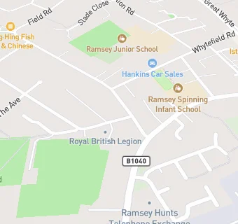 map for Ramsey Royal British Legion Club Ltd