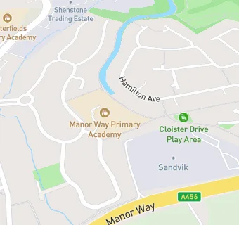 map for Manor Way Primary School