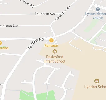 map for Daylesford Infant School