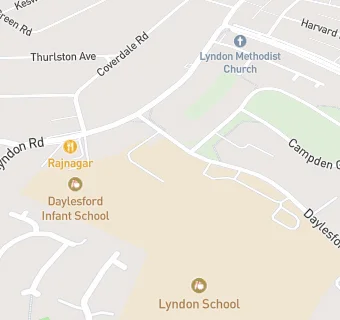 map for Lyndon School