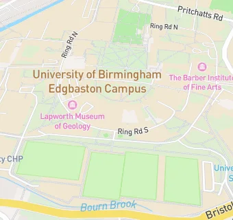 map for University of Birmingham