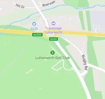 map for Rebecca Louise Catering At Lutterworth Golf Club