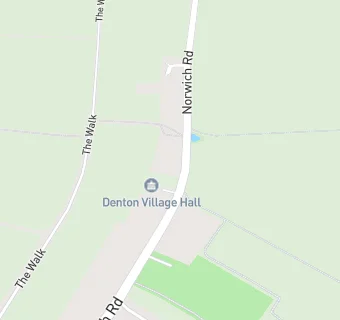 map for Denton Village Hall