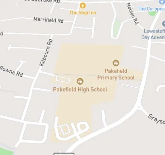 map for Pakefield Middle School