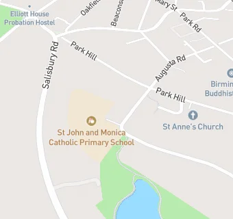 map for St John And Monica Primary School