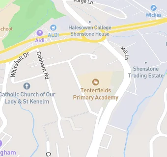 map for Tenterfields Primary School