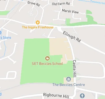 map for Beccles Middle School