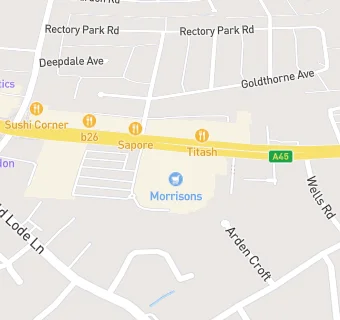 map for Morrisons Filling Petrol Station