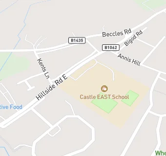 map for Kitchen At Castle East School (EAST)